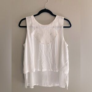 Cool, summery off-white boho sleeveless Forever 21 blouse